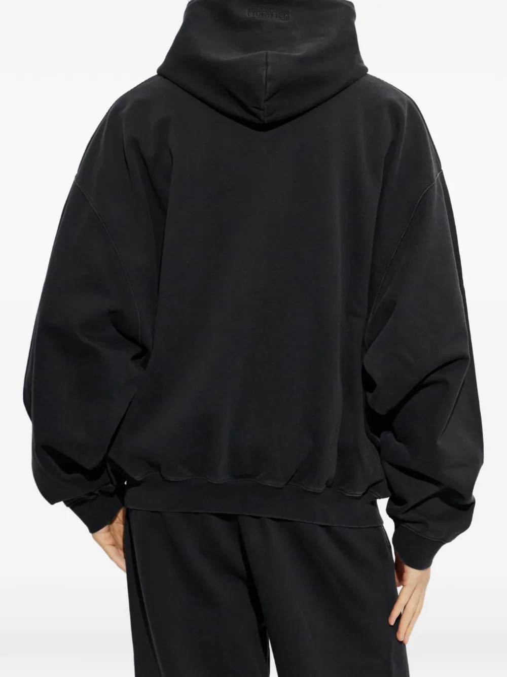 VETEMENTS Hoodie met logoprint en rits Zwart