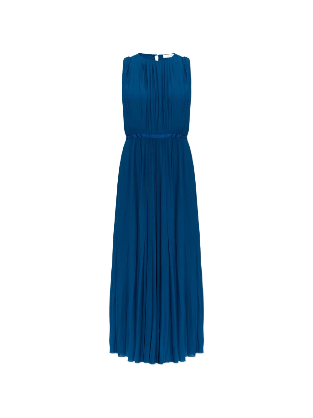 Max Mara midi pleated sleeveless dress - Blu