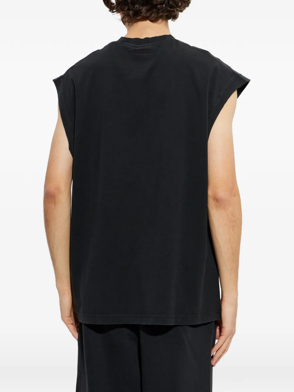 VETEMENTS Mouwloos T-shirt Zwart