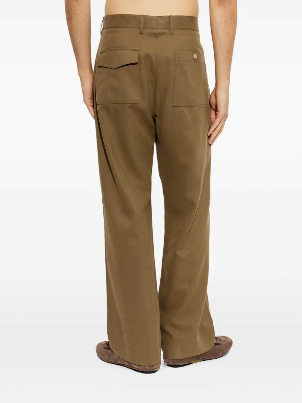 Paul Smith Straight plooibroek Bruin