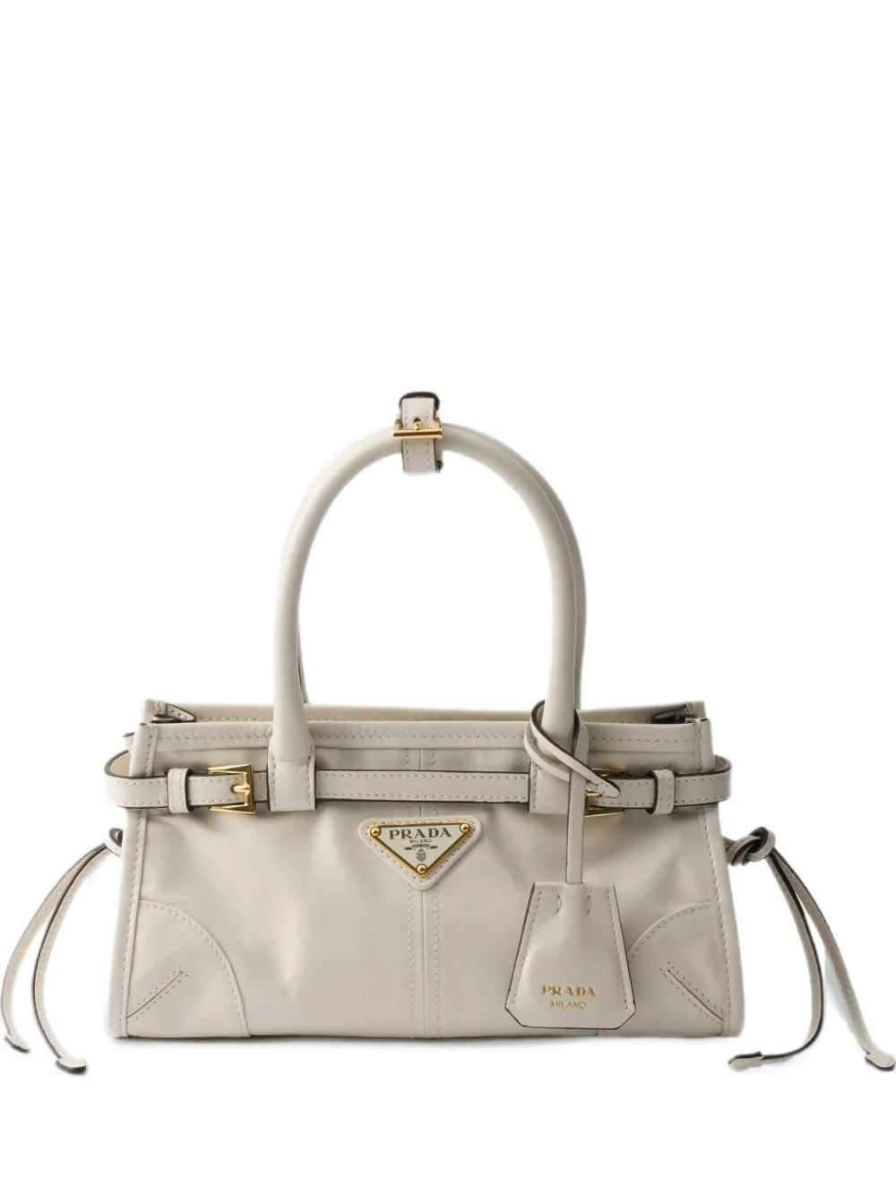 Prada Bonnie leather mini-bag - Toni neutri