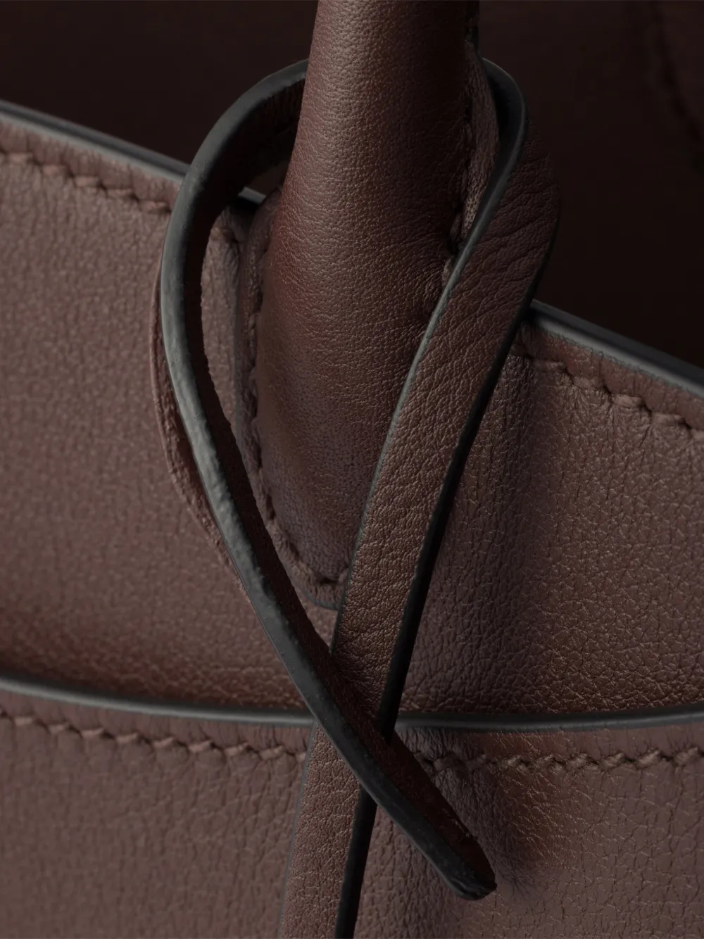 Prada Grote Prelude leren handtas Bruin