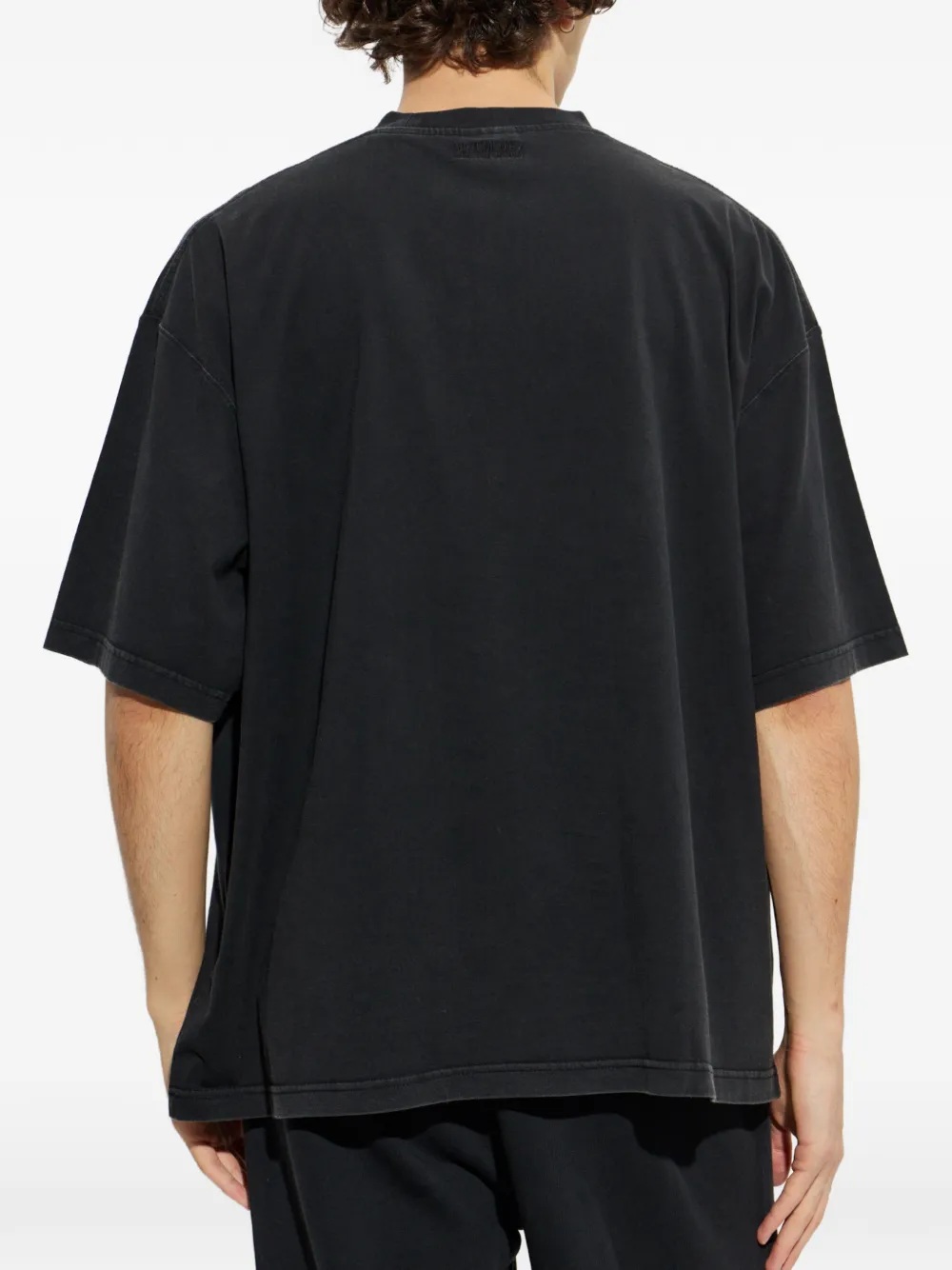 VETEMENTS T-shirt met logoprint Zwart