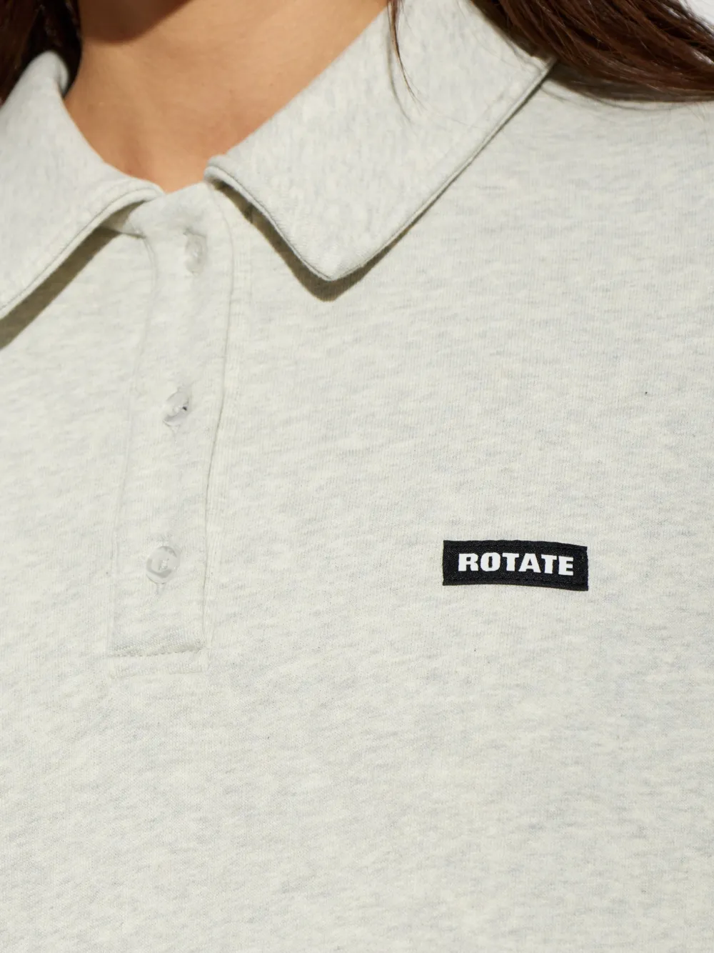 ROTATE BIRGER CHRISTENSEN Trui met logopatch Grijs