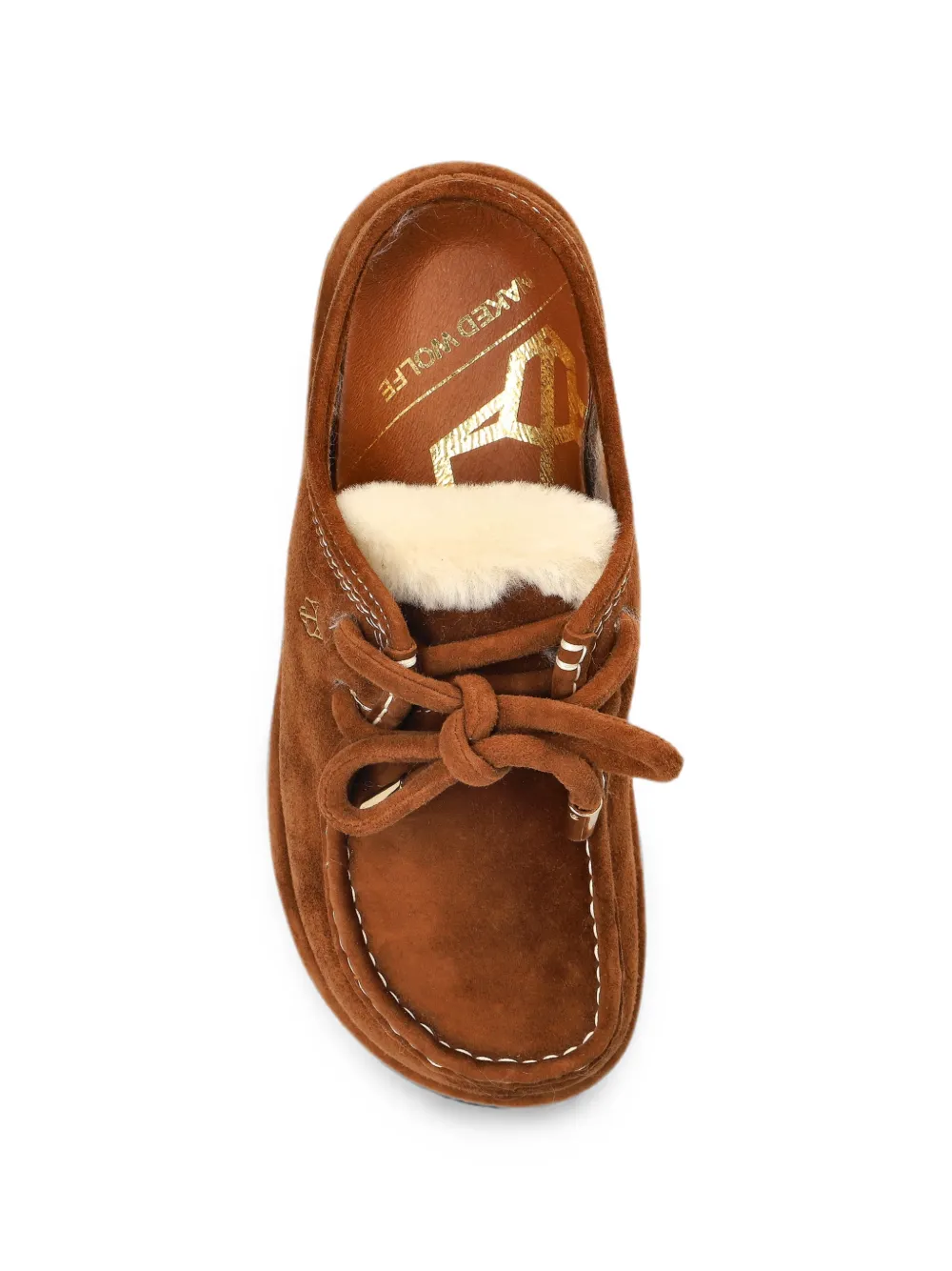 NAKED WOLFE Blizzard suede platform sandals Bruin