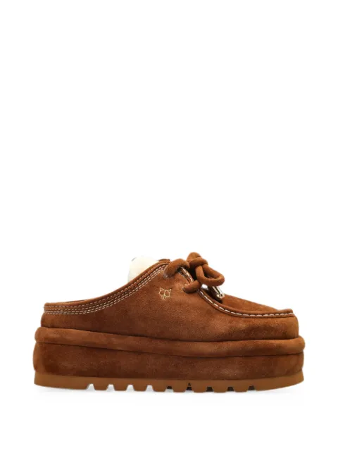 NAKED WOLFE sandalias Blizzard de ante con plataforma
