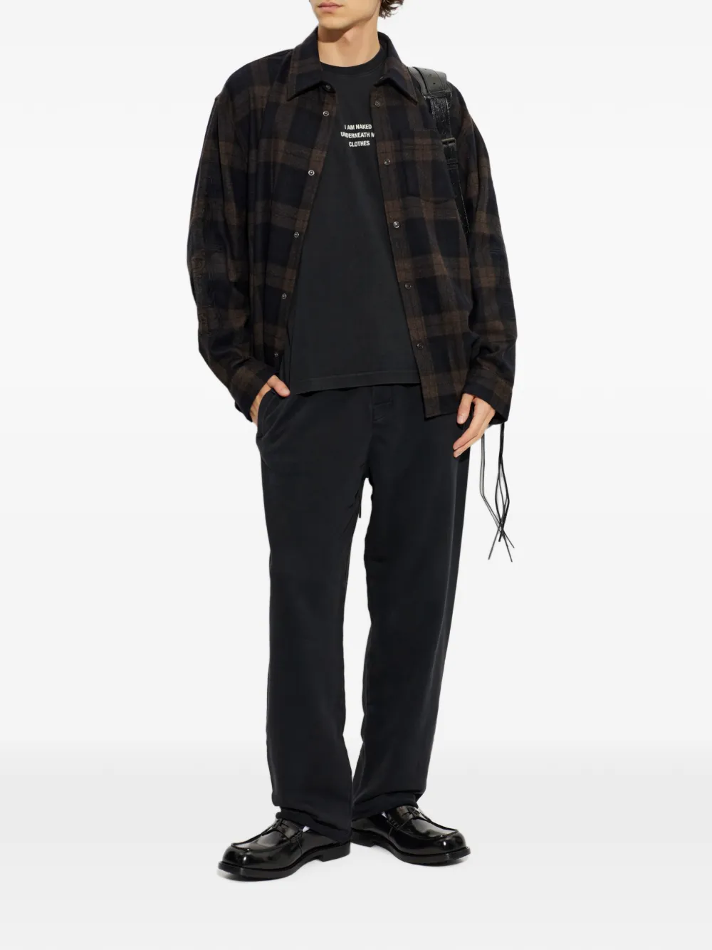 VETEMENTS graphic-print cotton T-shirt Zwart