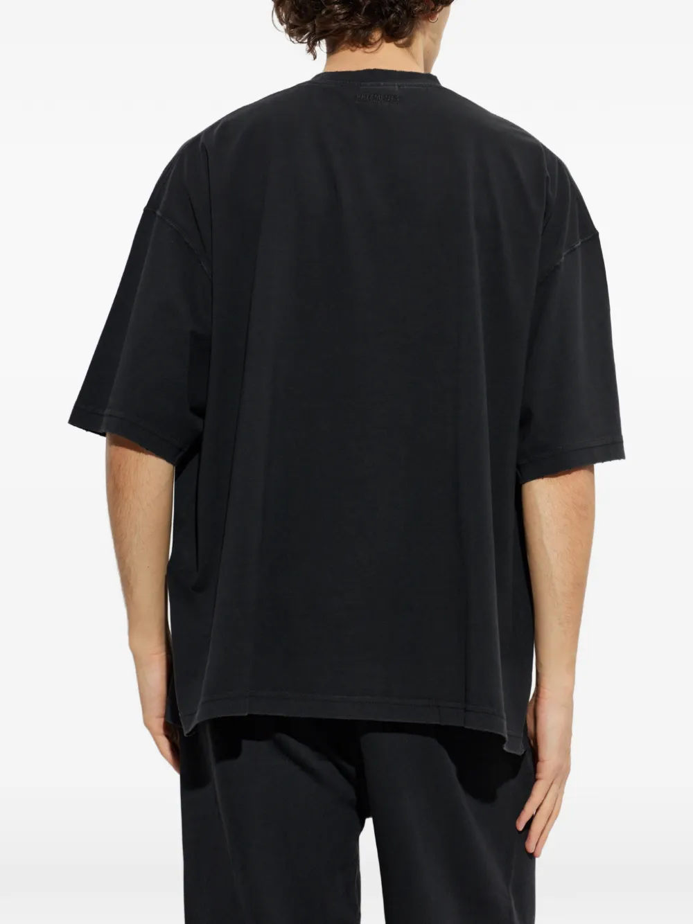VETEMENTS T-shirt met logoprint Zwart