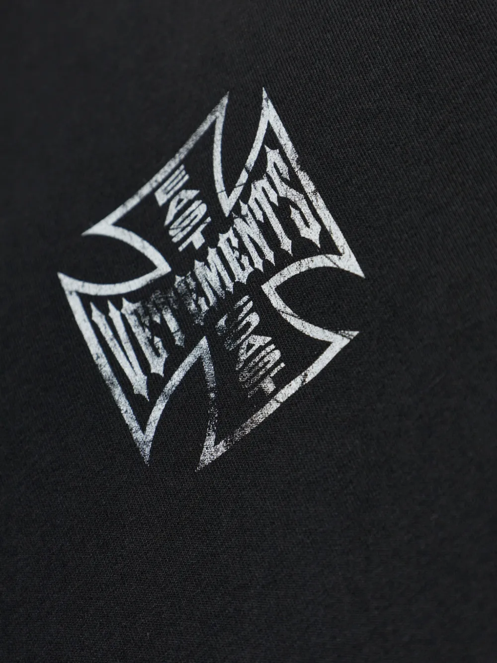 VETEMENTS T-shirt met logoprint Zwart