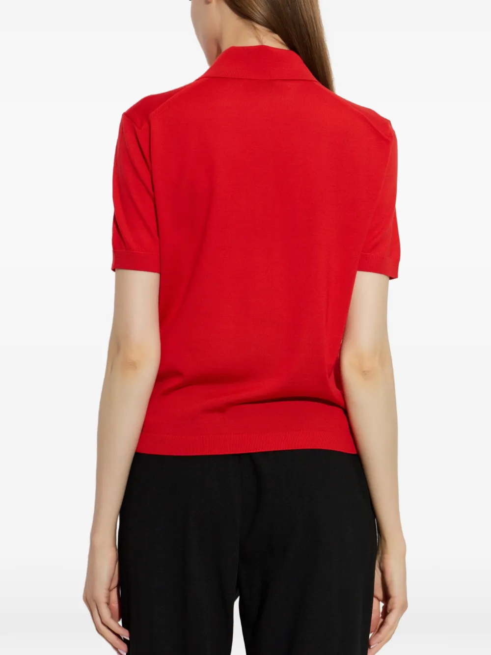 Jil Sander Wollen poloshirt Rood