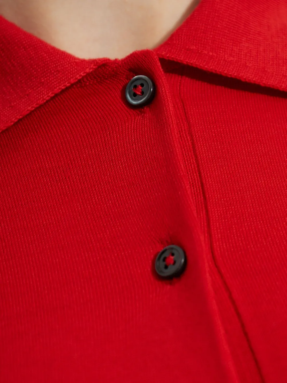 Jil Sander Wollen poloshirt Rood