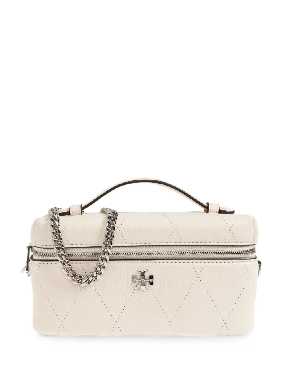 Tory Burch Charlie quilted vanity case - Nude