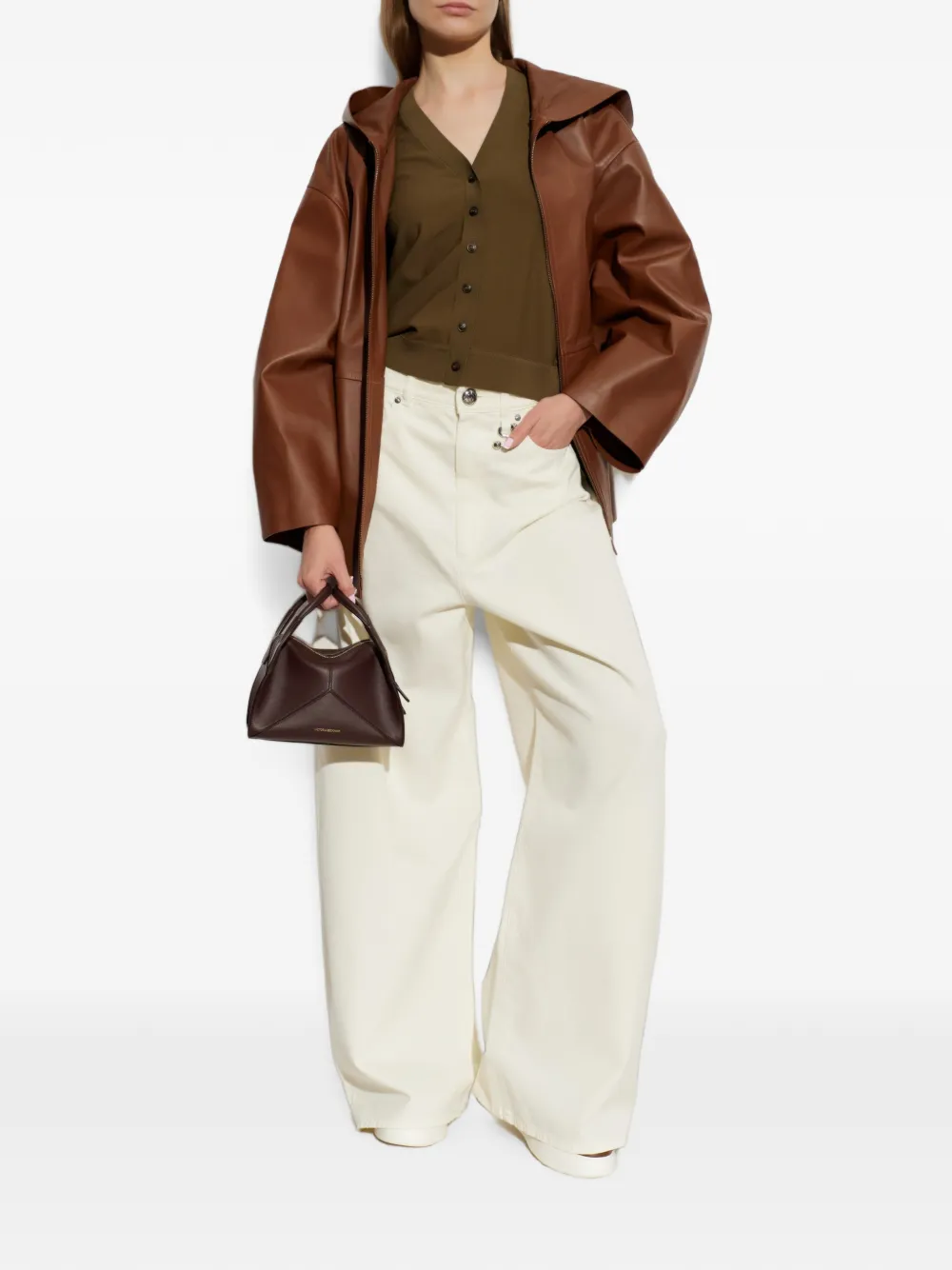 Max Mara Finito short-sleeve cardigan Bruin