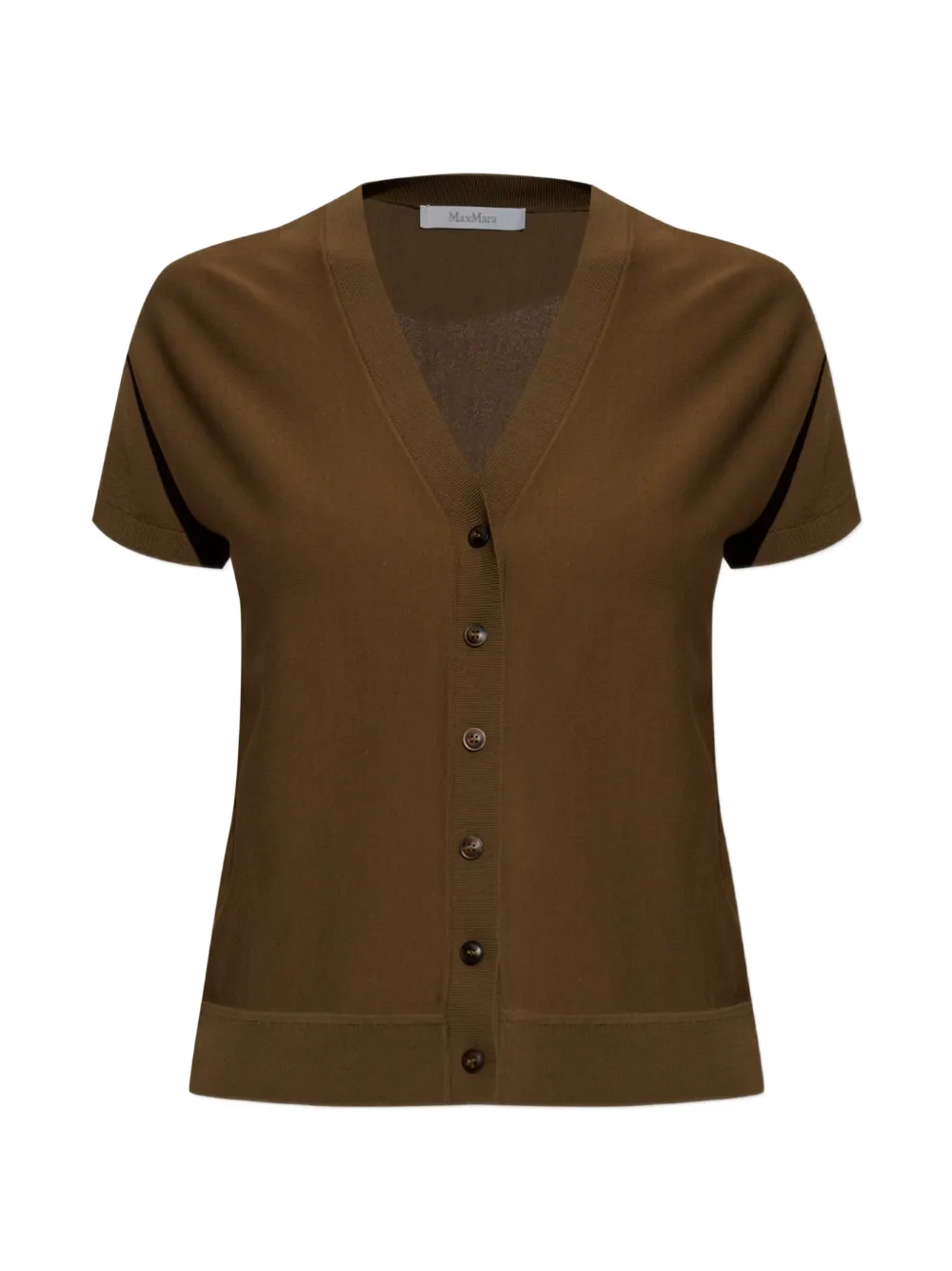Max Mara Finito short-sleeve cardigan - Marrone