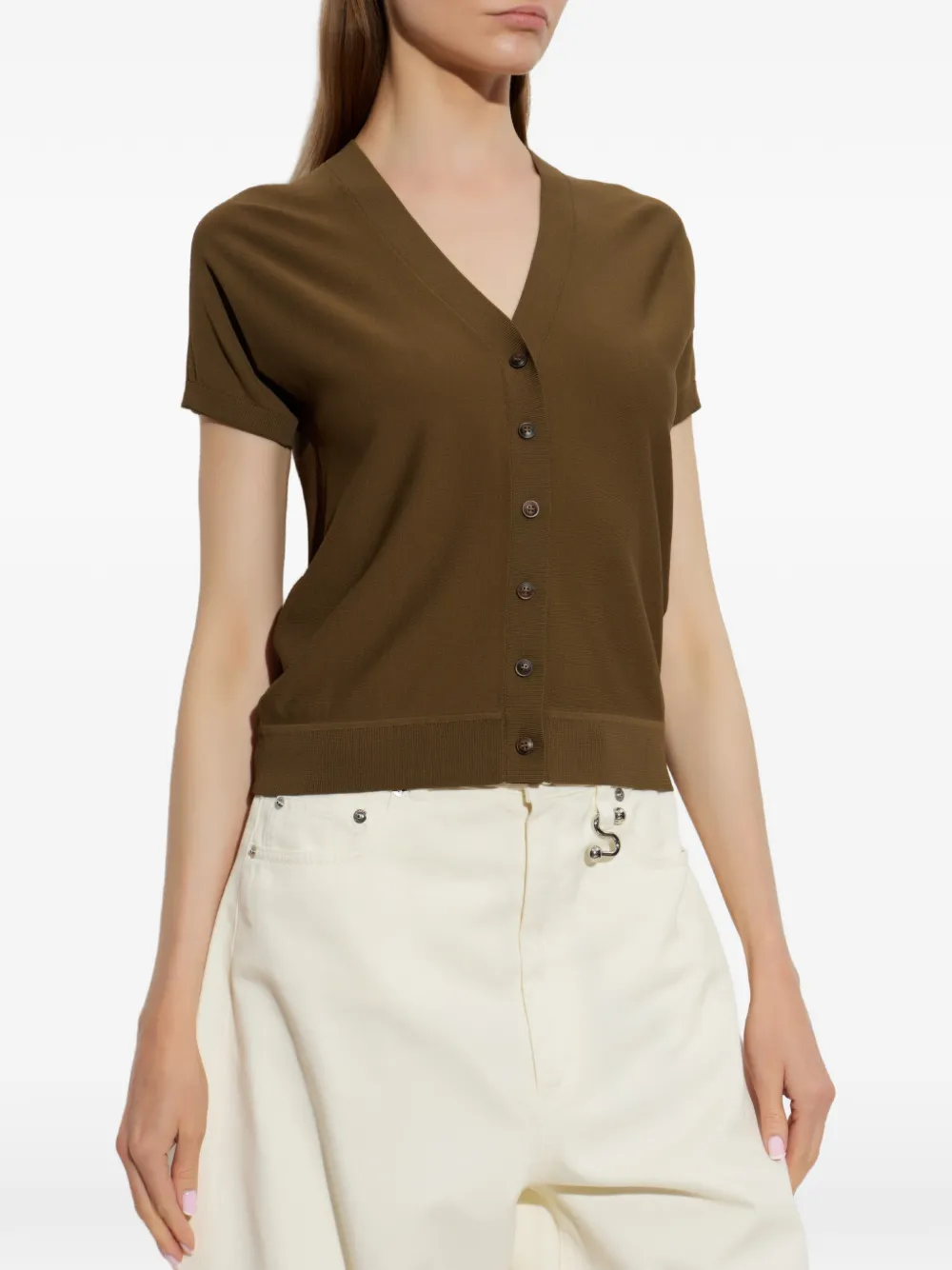 Max Mara Finito short-sleeve cardigan Bruin
