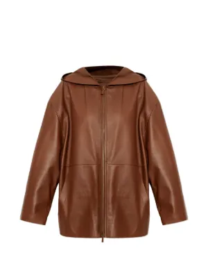 LOEWE ベルテッド レザージャケット | ブラウン | FARFETCH JP