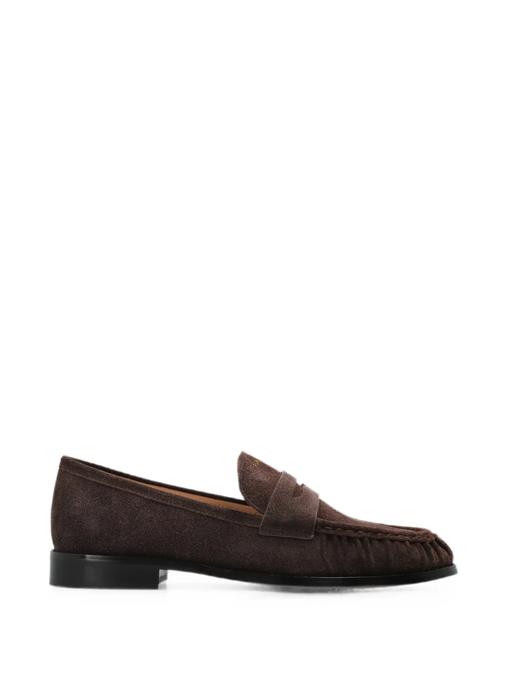 Furla suede-finish penny-strap ballet flats - Braun