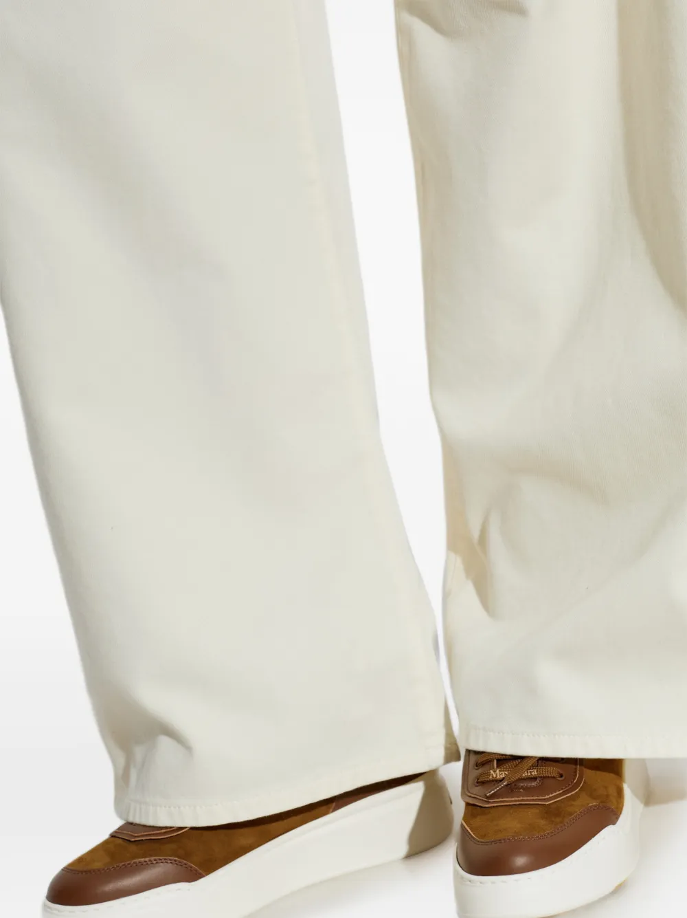 Max Mara panelled leather sneakers Bruin