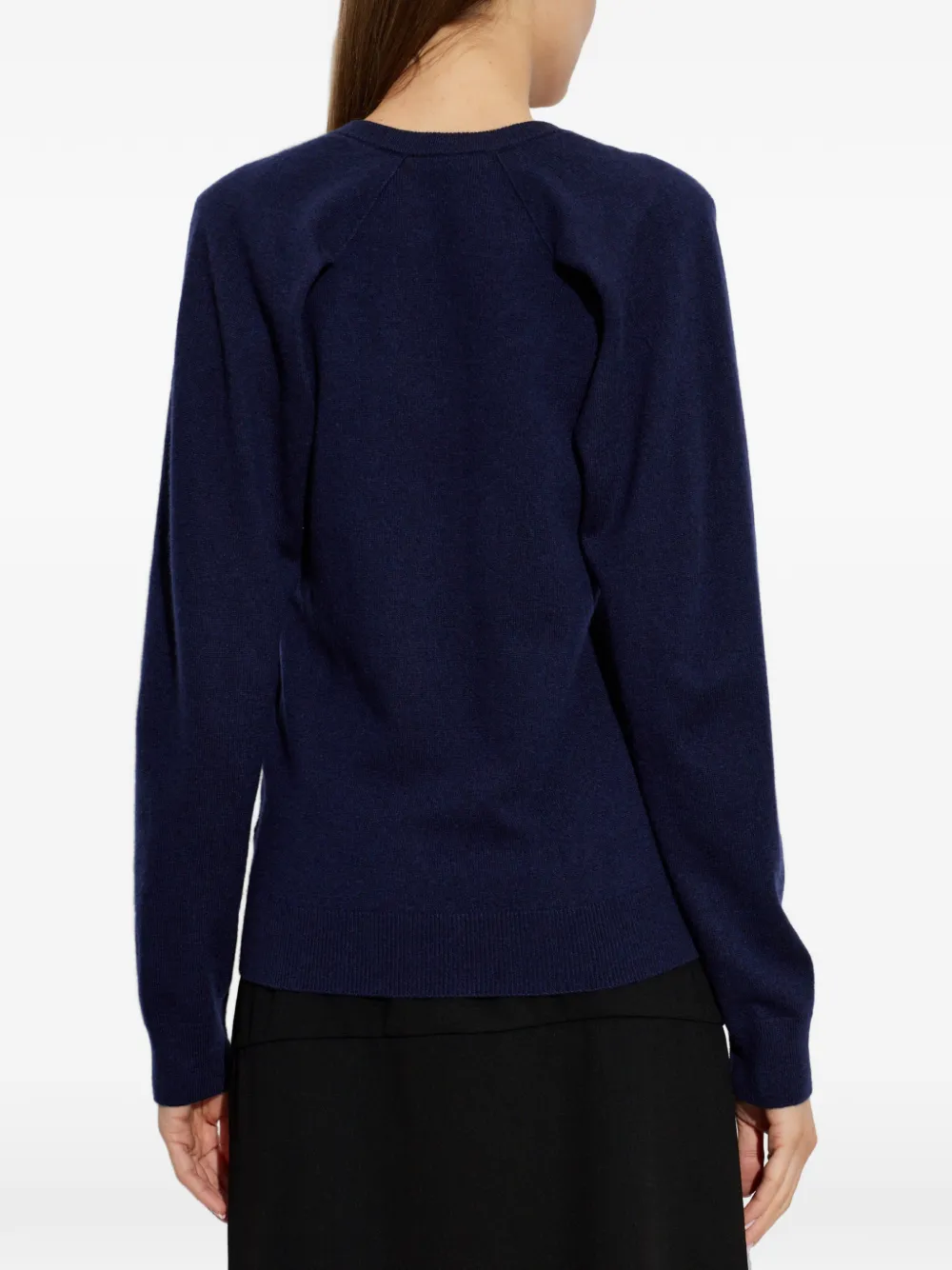 Jil Sander Trui met V-hals Blauw