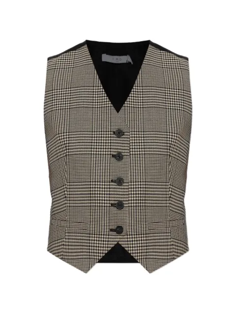 IRO Kraig check-pattern vest