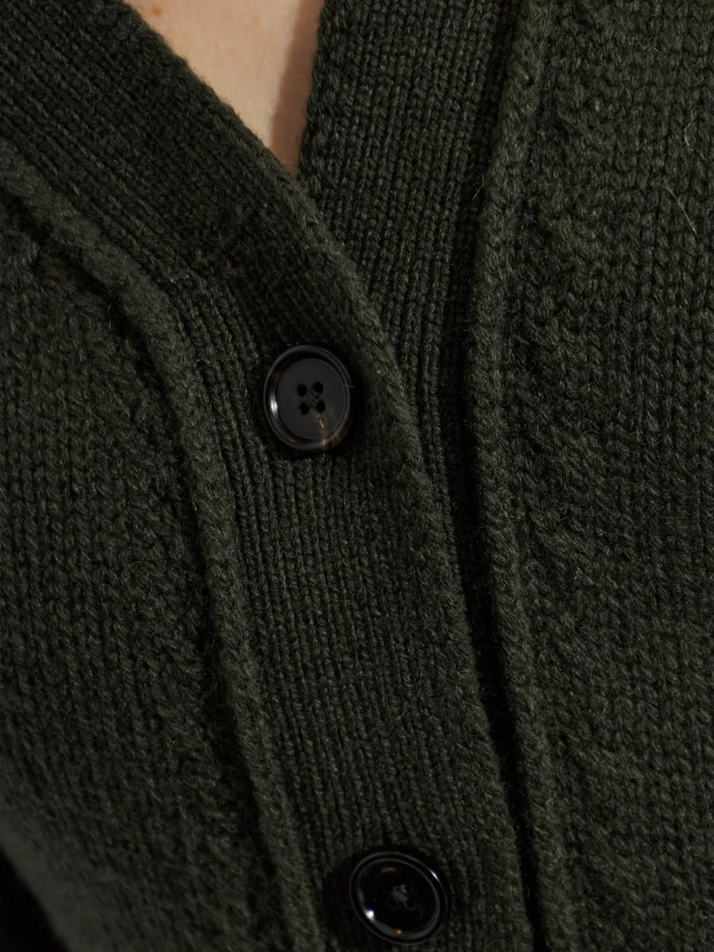 Jil Sander Vest met V-hals en geribbelde afwerking Groen