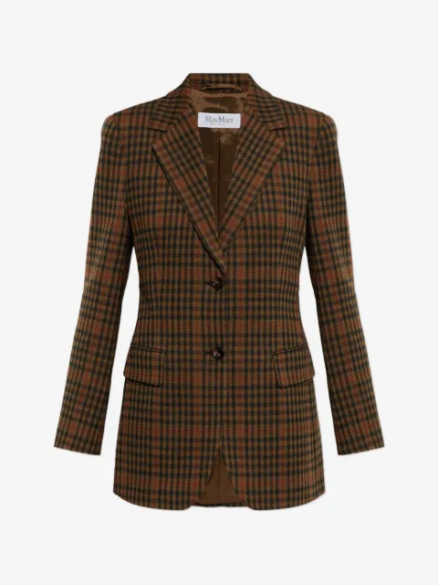 Max Mara blazer Galosce con motivo pied de poule