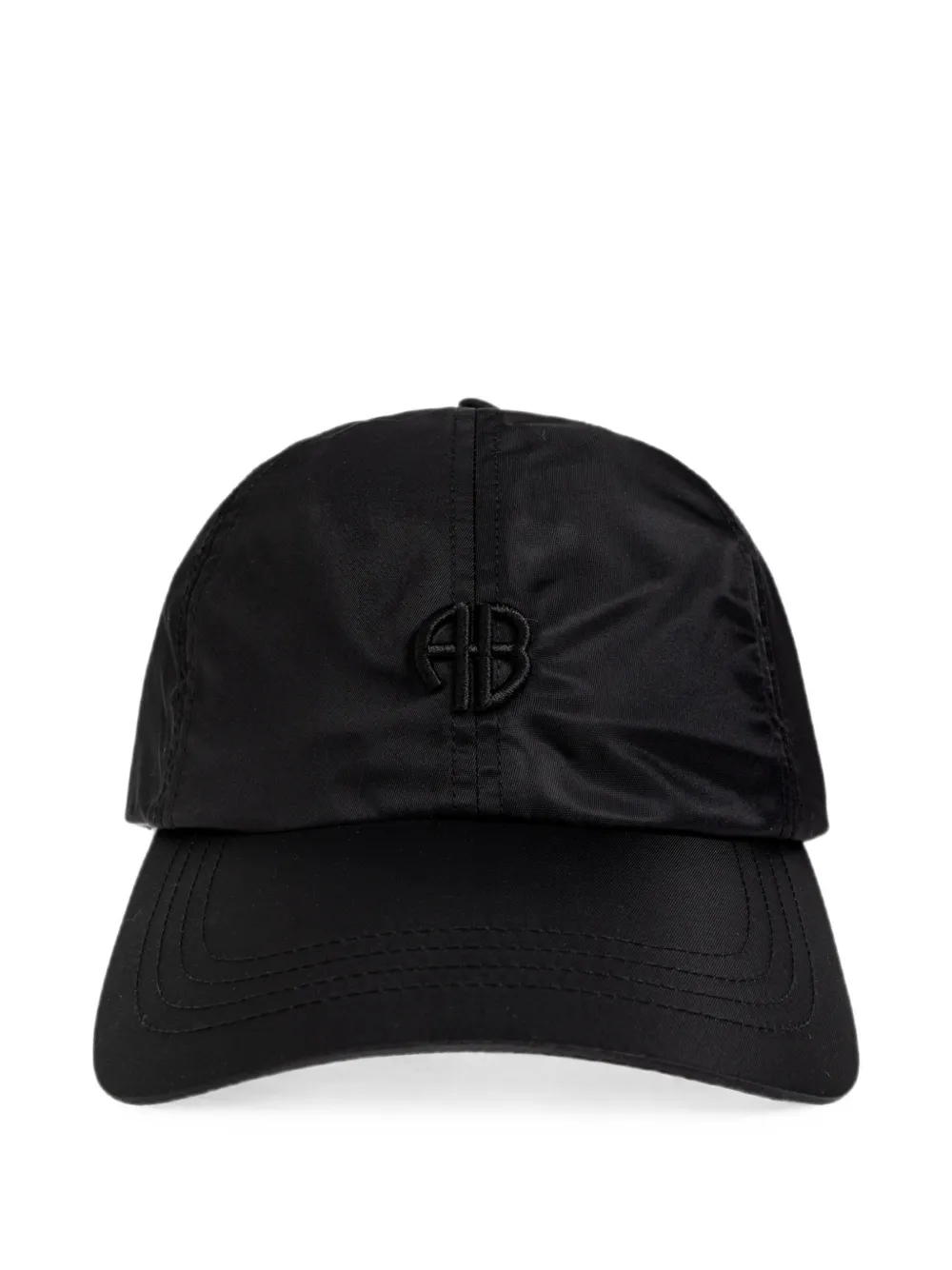ANINE BING Jeremy monogram-embroidered baseball cap - Schwarz