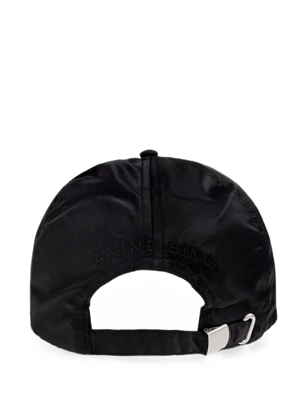 ANINE BING Jeremy monogram-embroidered baseball cap Zwart