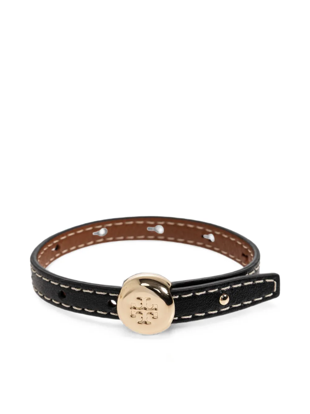Tory Burch Icon leather bracelet - Oro