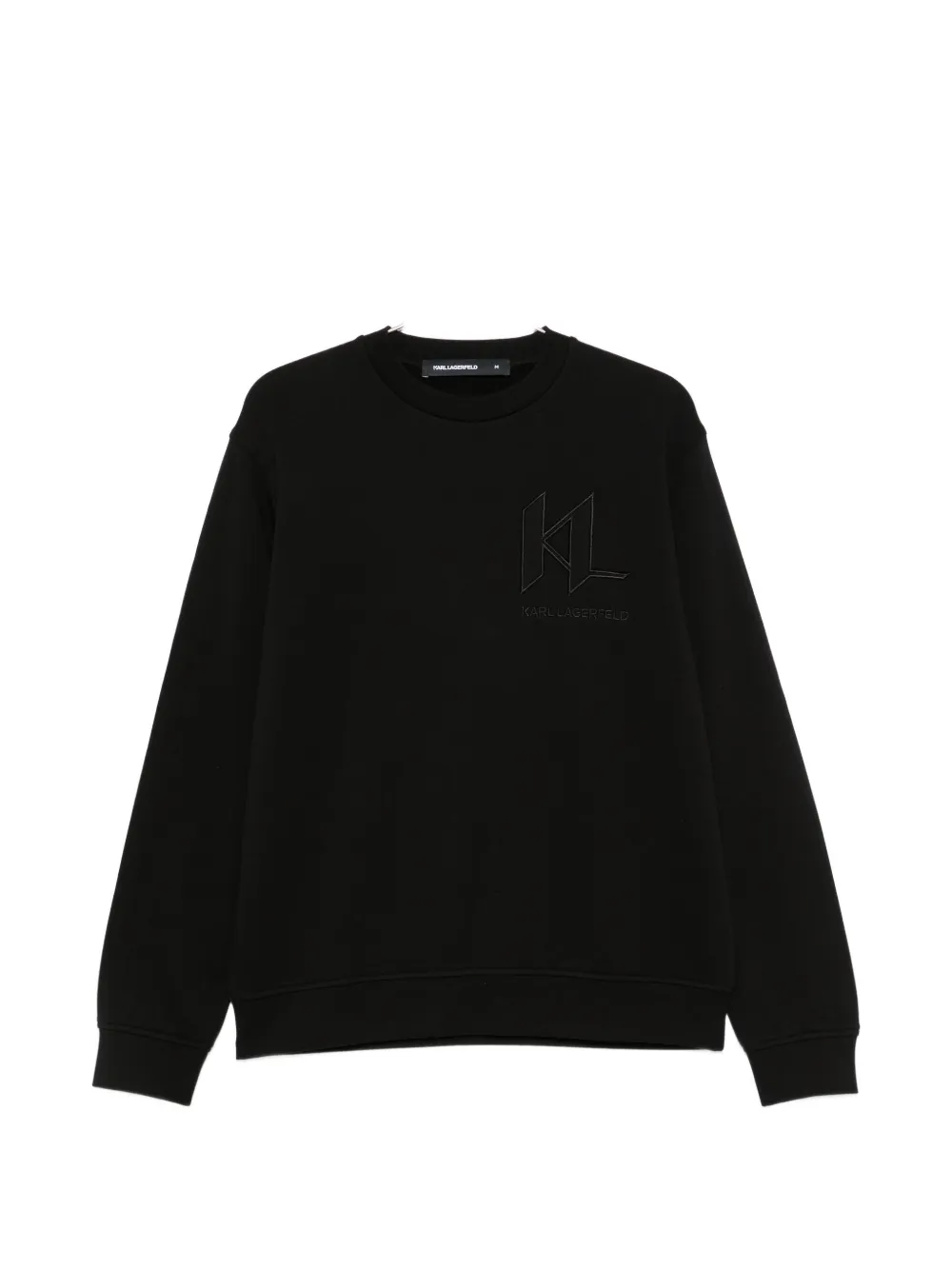 Karl Lagerfeld logo-embroidered sweatshirt - Nero