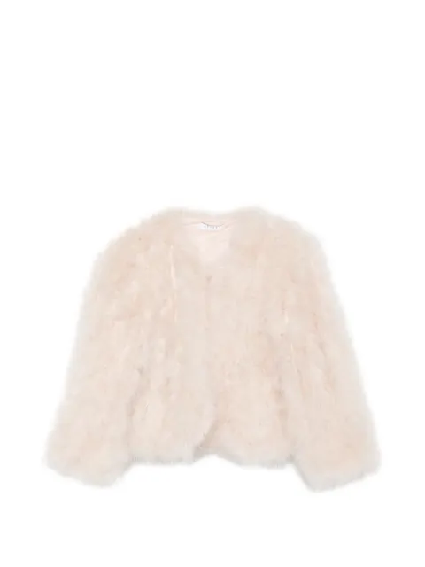 Liska marabou-feather jacket