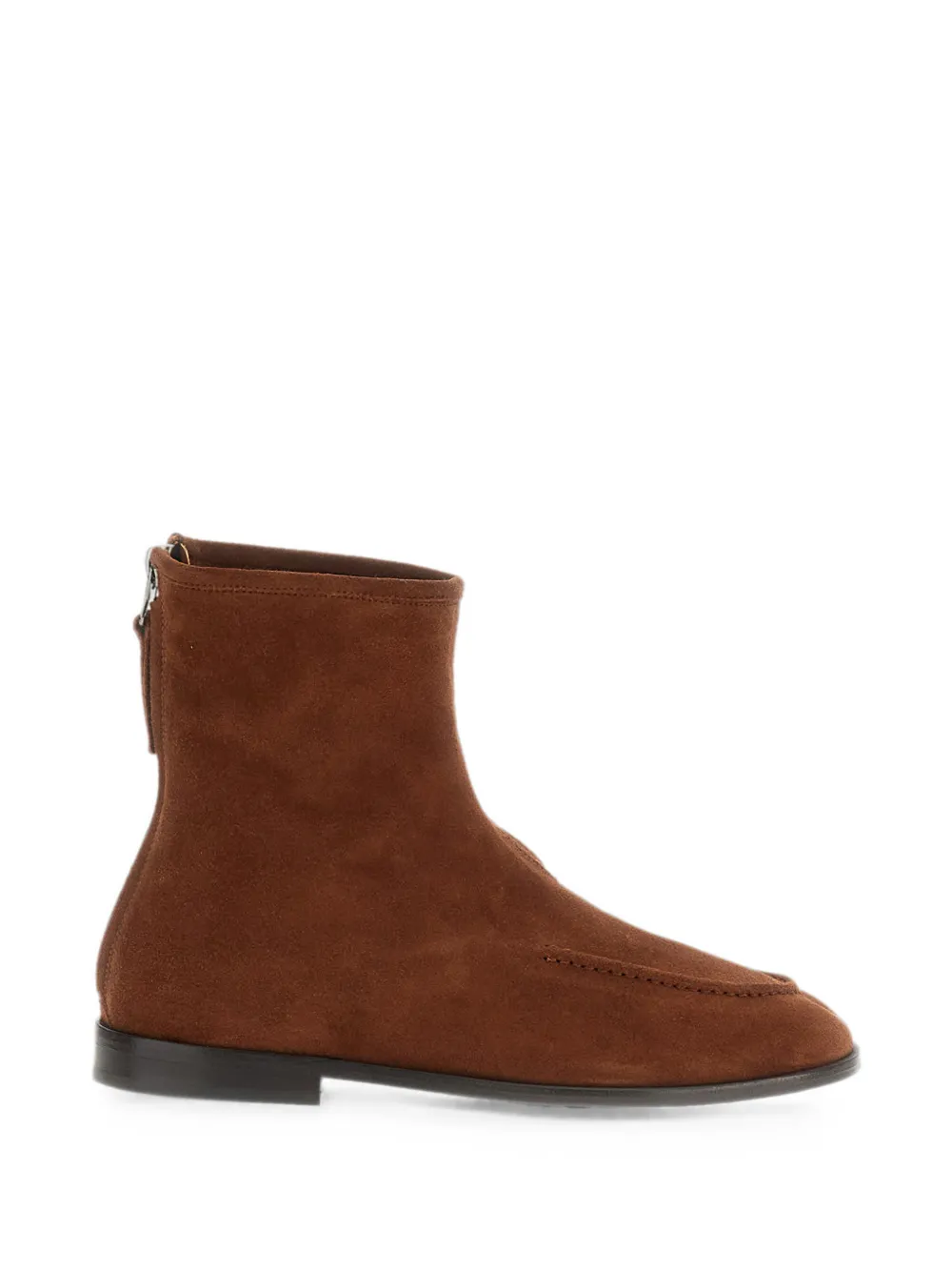 Hereu Juliol rear-zip suede ankle boots Bruin