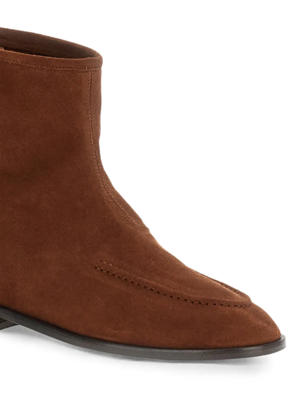 Hereu Juliol rear-zip suede ankle boots Bruin