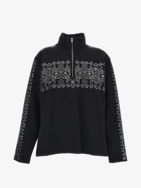 Irie' crystal-embellished half-zip sweater