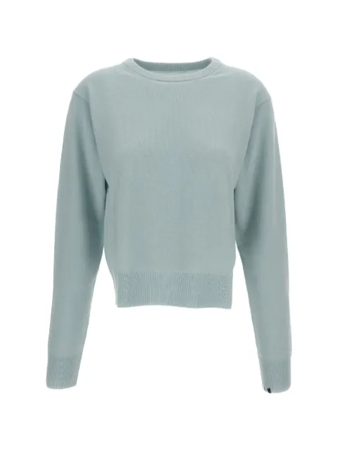extreme cashmere crew-neck ribbed-trim sweater