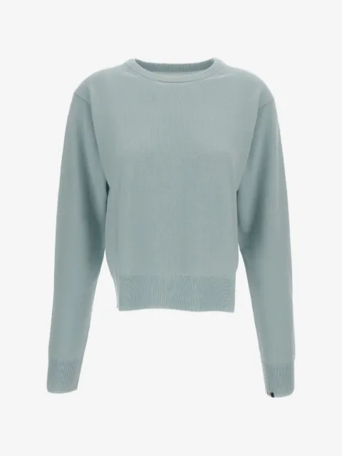 extreme cashmere crew-neck ribbed-trim sweater