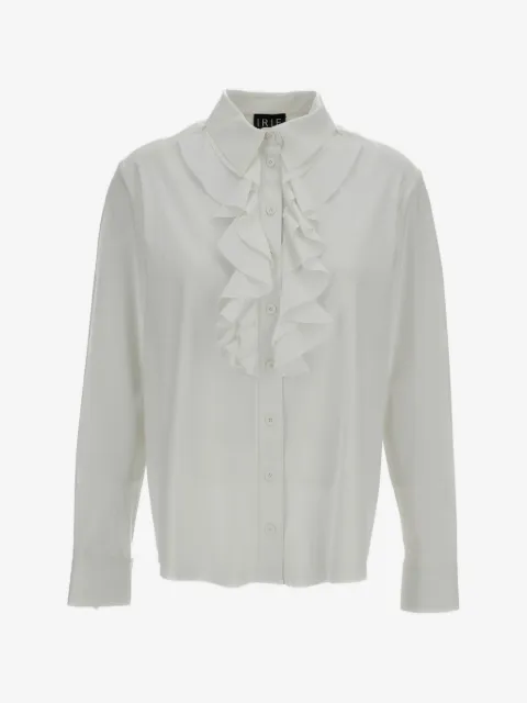 Irie' ruffled-trim long-sleeve shirt
