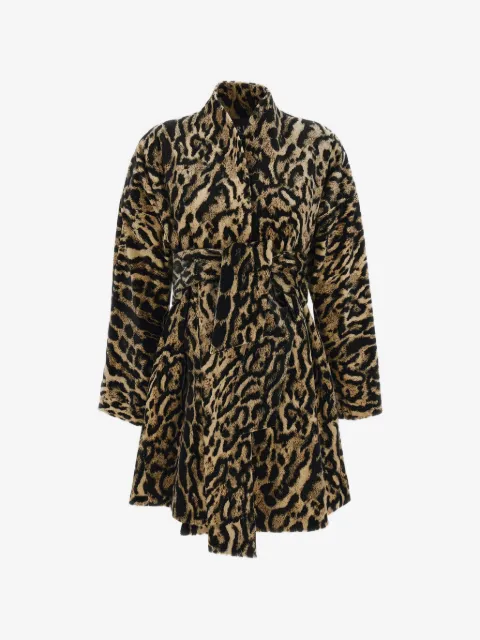 Irie' leopard-print belted coat