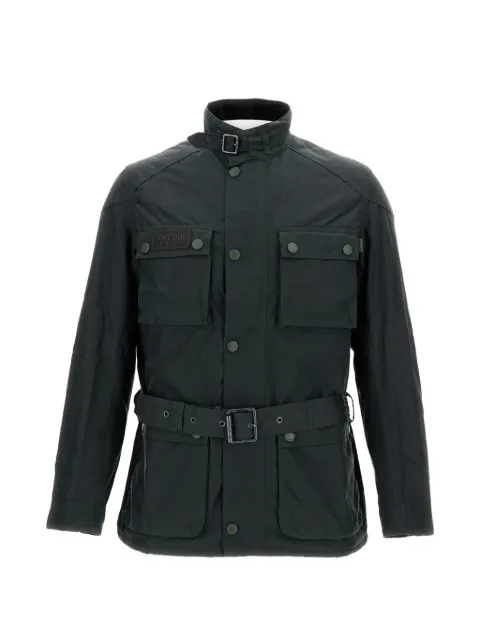 Barbour International Blackwell belted waxed jacket