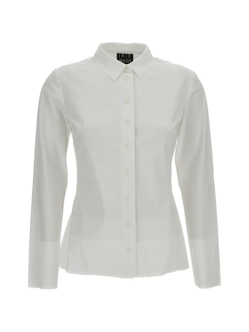 Irie Wash long-sleeve button-up shirt - Weiß