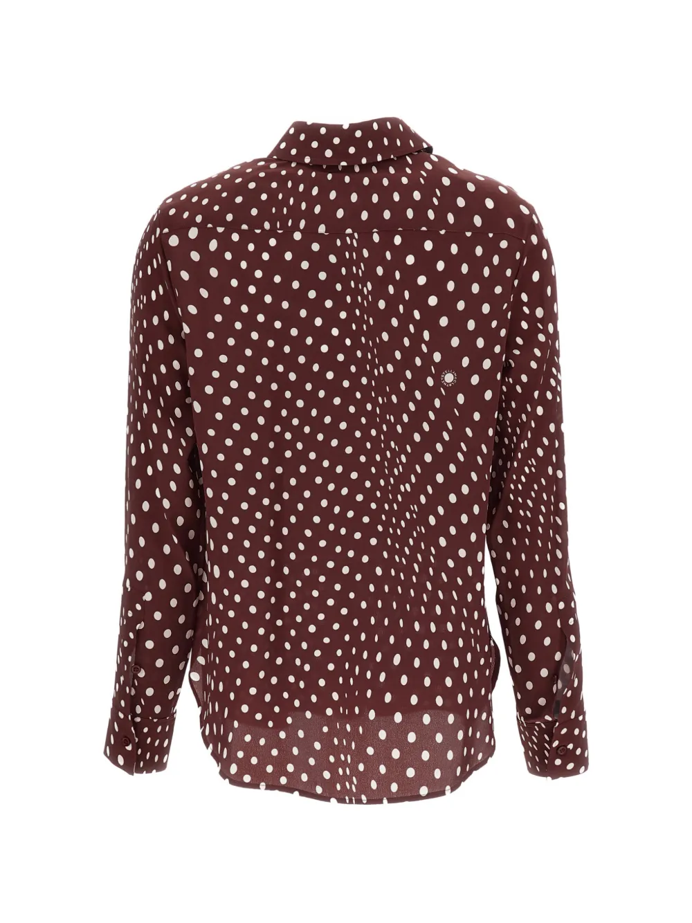 Stella McCartney Zijden overhemd met stippen Bruin