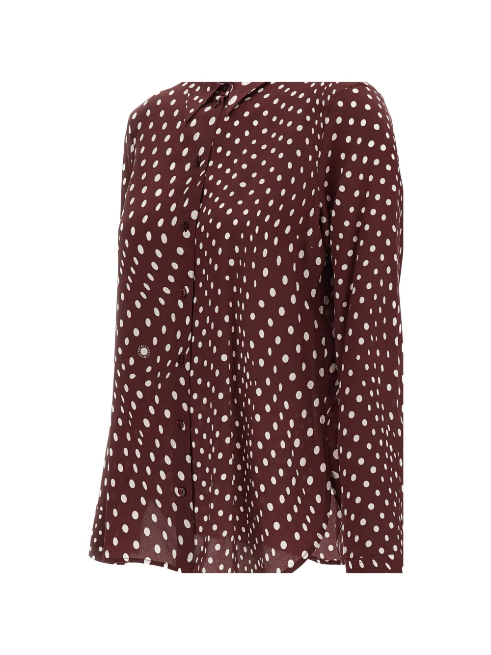 Stella McCartney polka-dot silk shirt - Braun