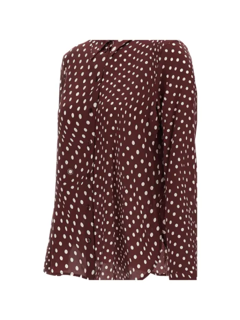 Stella McCartney camisa de seda con estampado de lunares