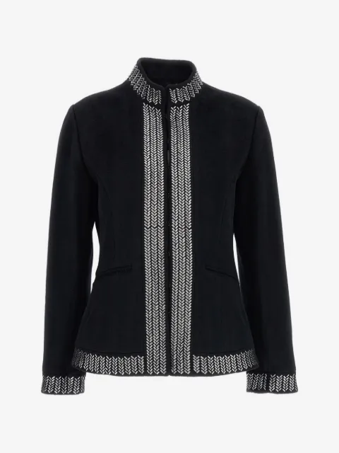 Irie' stud-embellished stand-up collar jacket