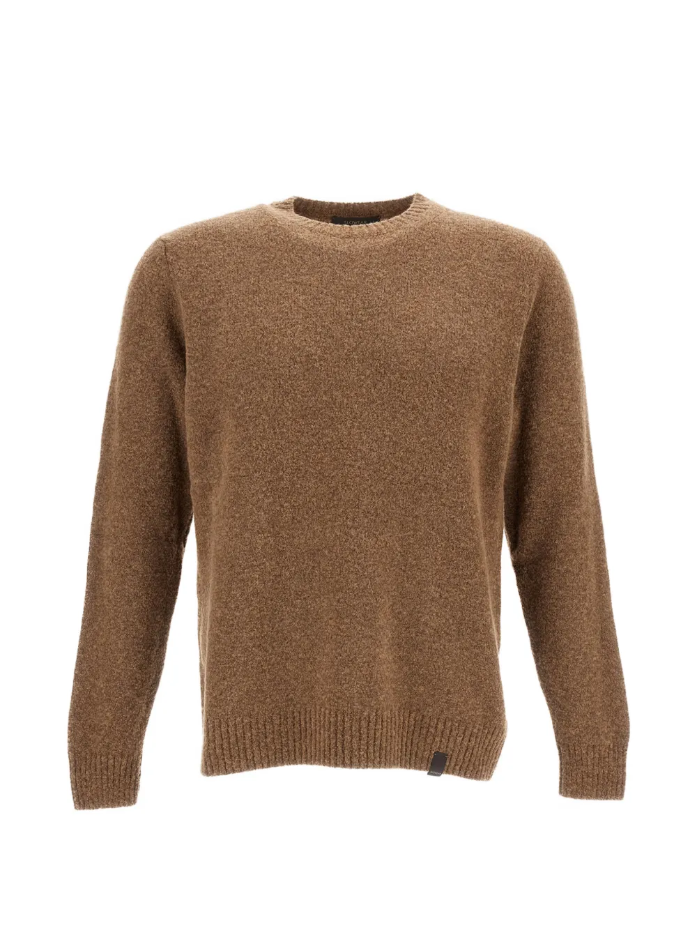 Zanone crew-neck bouclé sweater - Braun