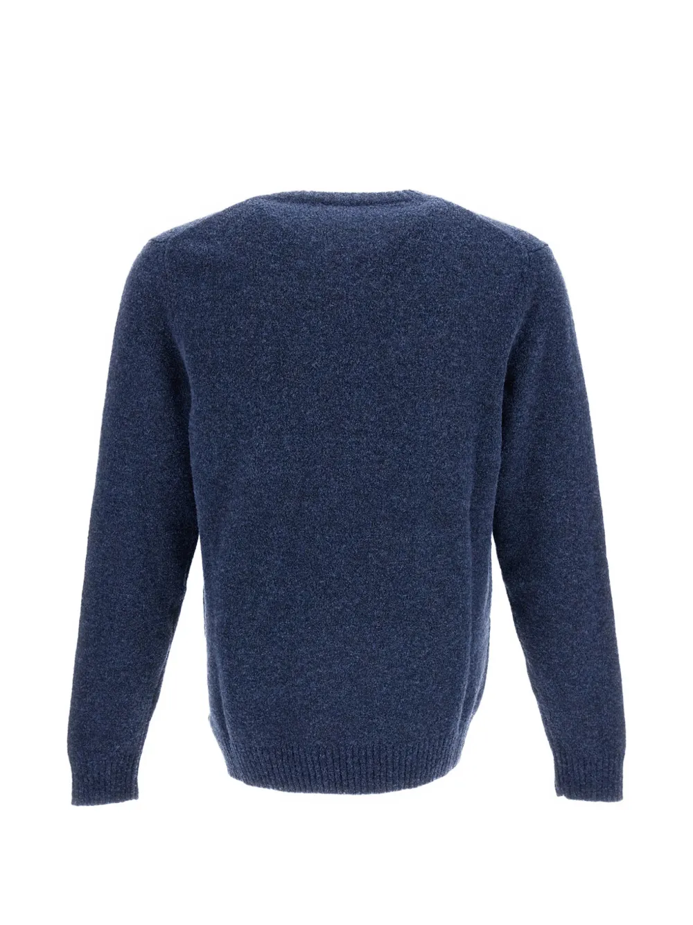 Zanone Bouclé trui met ronde hals Blauw