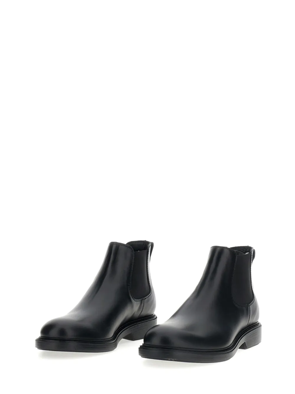 Hogan elasticated-panel leather boots Zwart