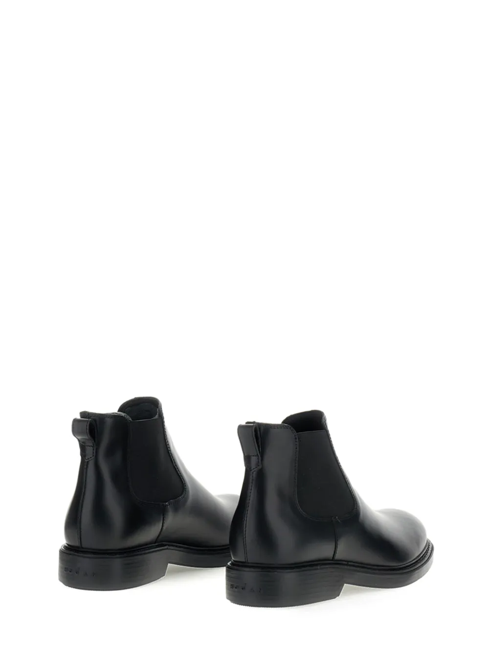 Hogan elasticated-panel leather boots Zwart
