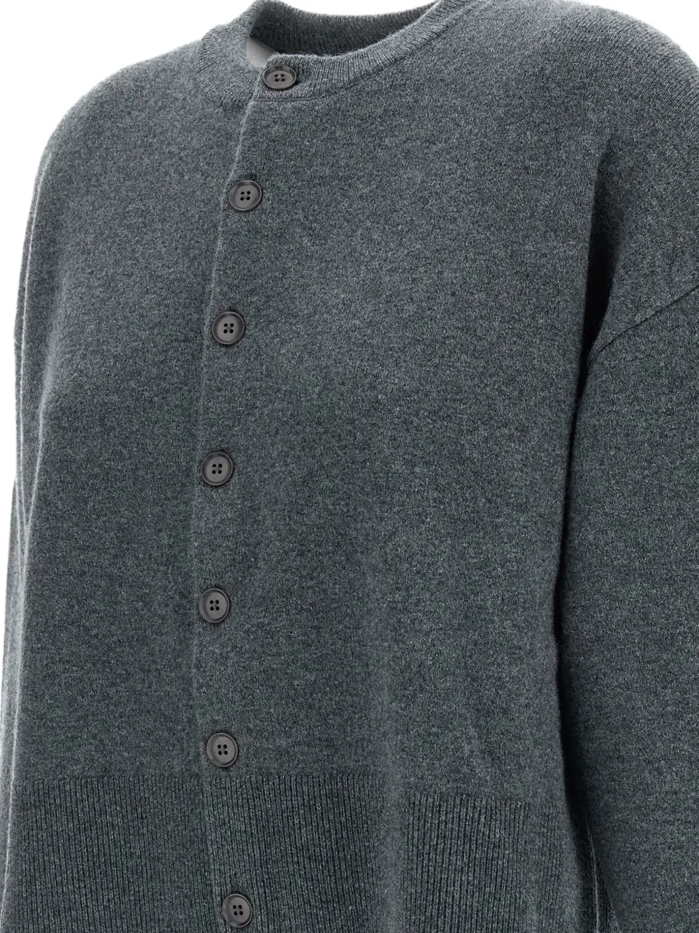 extreme cashmere Nº170 Chou vest met knopen Grijs