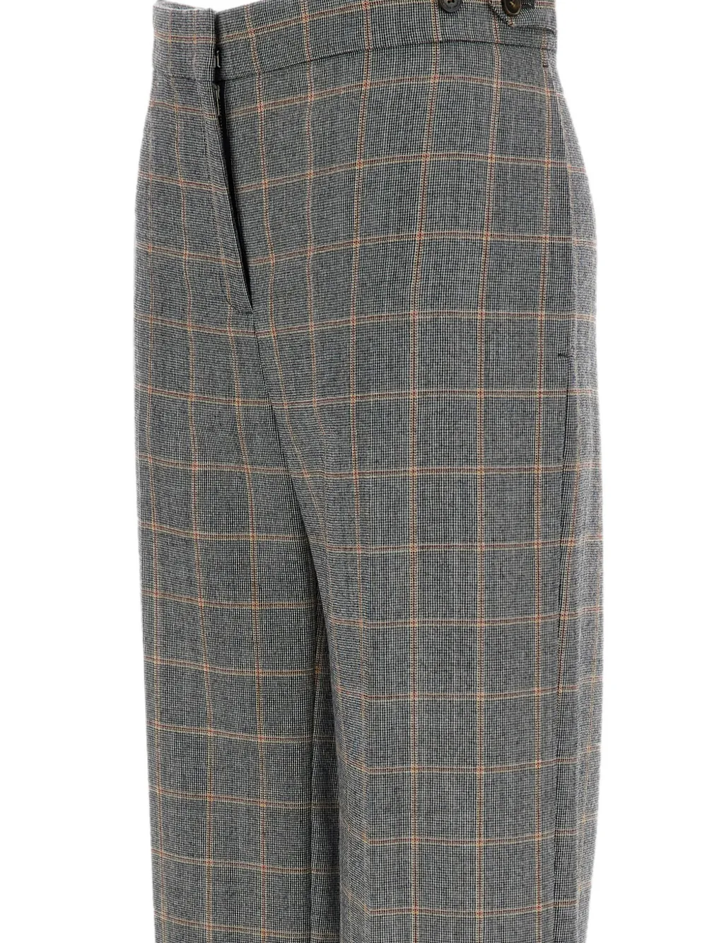 Stella McCartney Geruite wollen broek Grijs